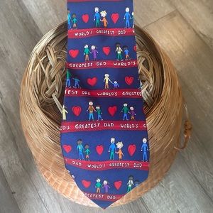 WORLD’S GREATEST DAD SAVE THE CHILDREN COLLECTION 100% SILK TIE